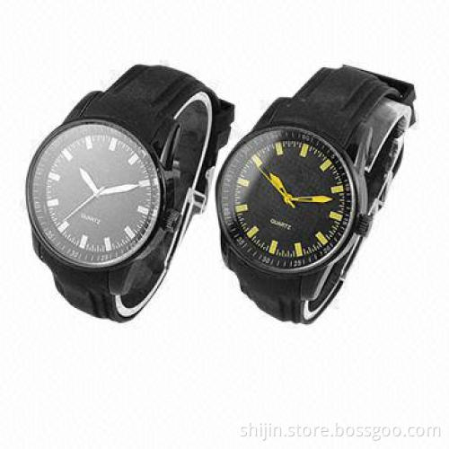 Silicone quartz watches with Japan movement for men or women